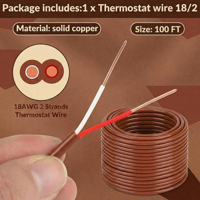 Cable termostato timbre cobre sólido calibre 18 resistente humedad