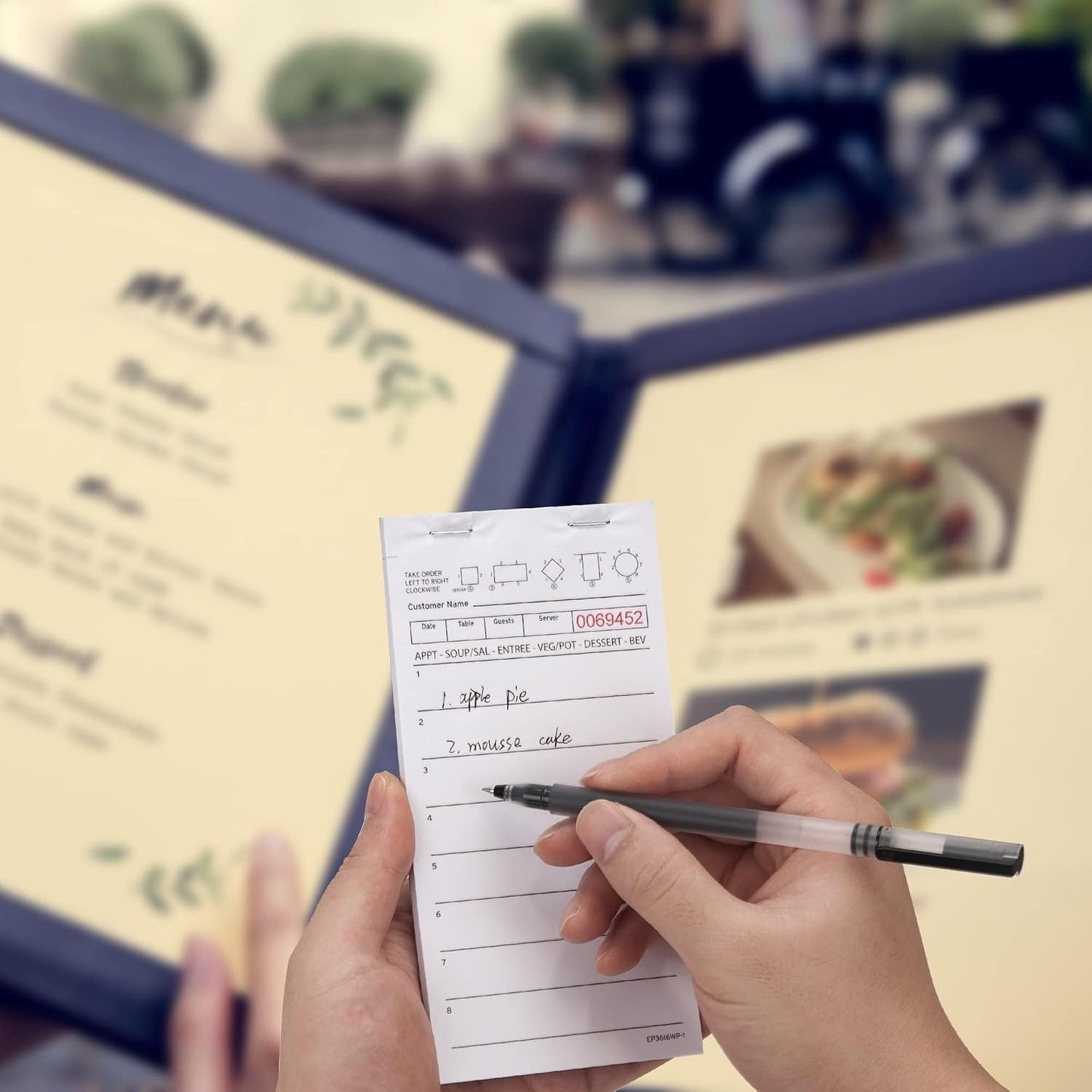 6 Talonarios Cheques para Servidores 40 Hojas 240 Pedidos