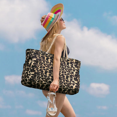 Bolsa playa mujer impermeable a prueba de arena con cremallera