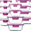 Set 12 Pzas Recipientes Vidrio con Tapas