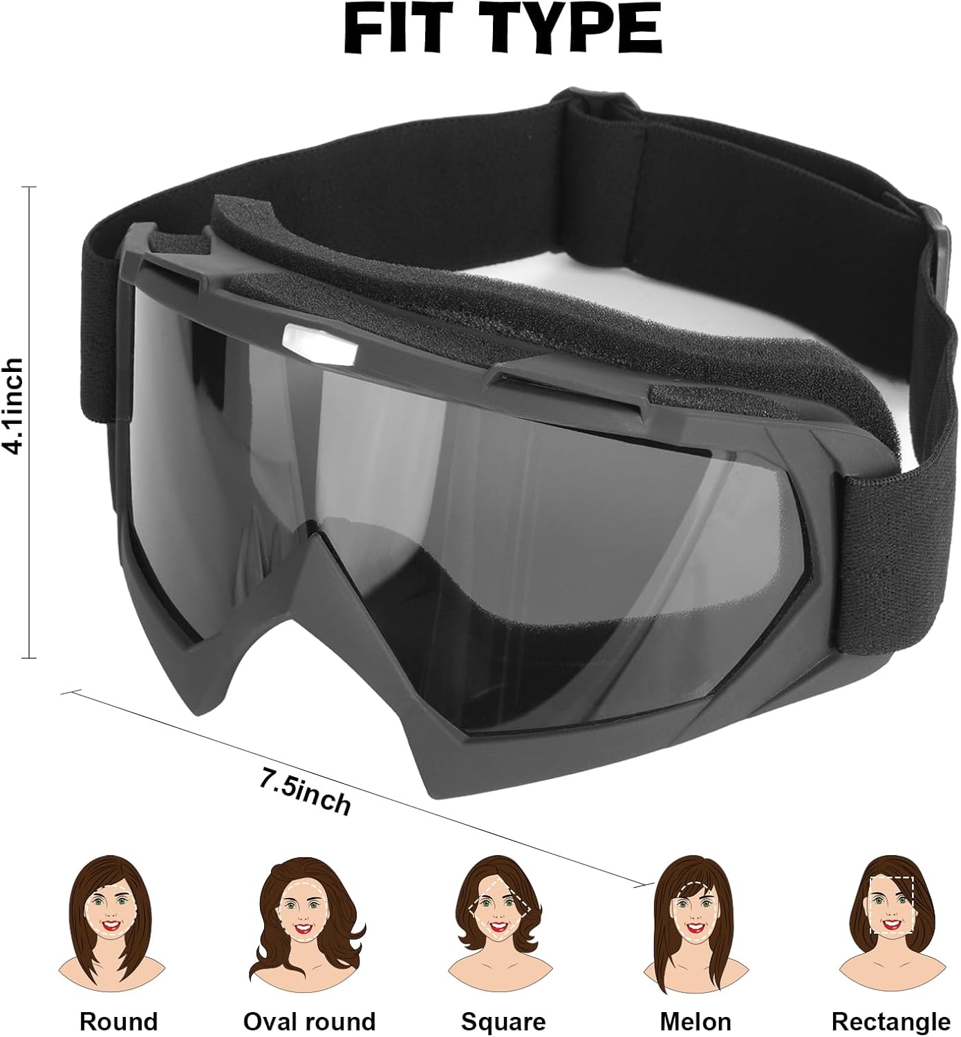 Gafas motocicleta protectoras para adultos y niños