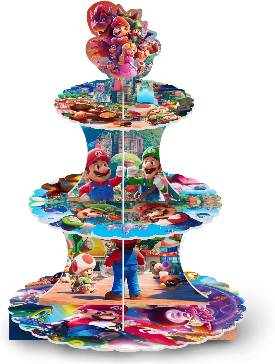 Soporte 3 Niveles para Decoración Cumpleaños Mario