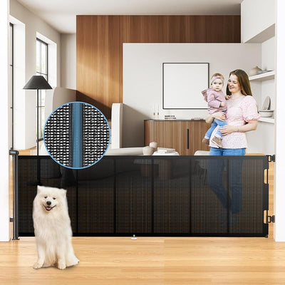 Puerta retráctil para bebé 120" tira reforzada 33"