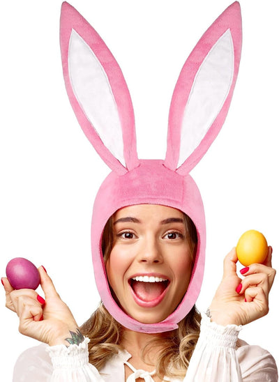 Disfraz conejo Pascua rosa con sombrero y orejas