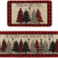 Alfombras cocina navidad diseño árbol cuadros búfalo rojo set 2