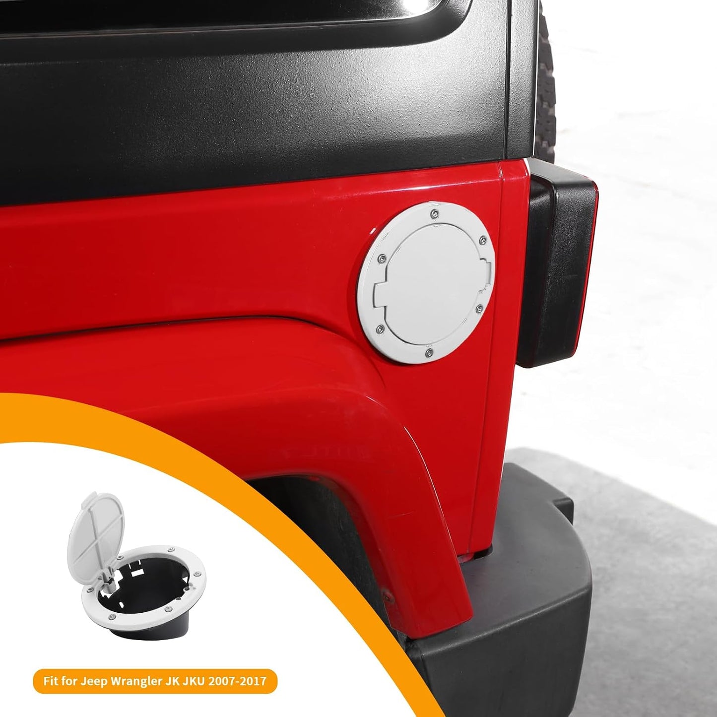 Tapa tanque combustible Jeep Wrangler JK 07-17 Blanco