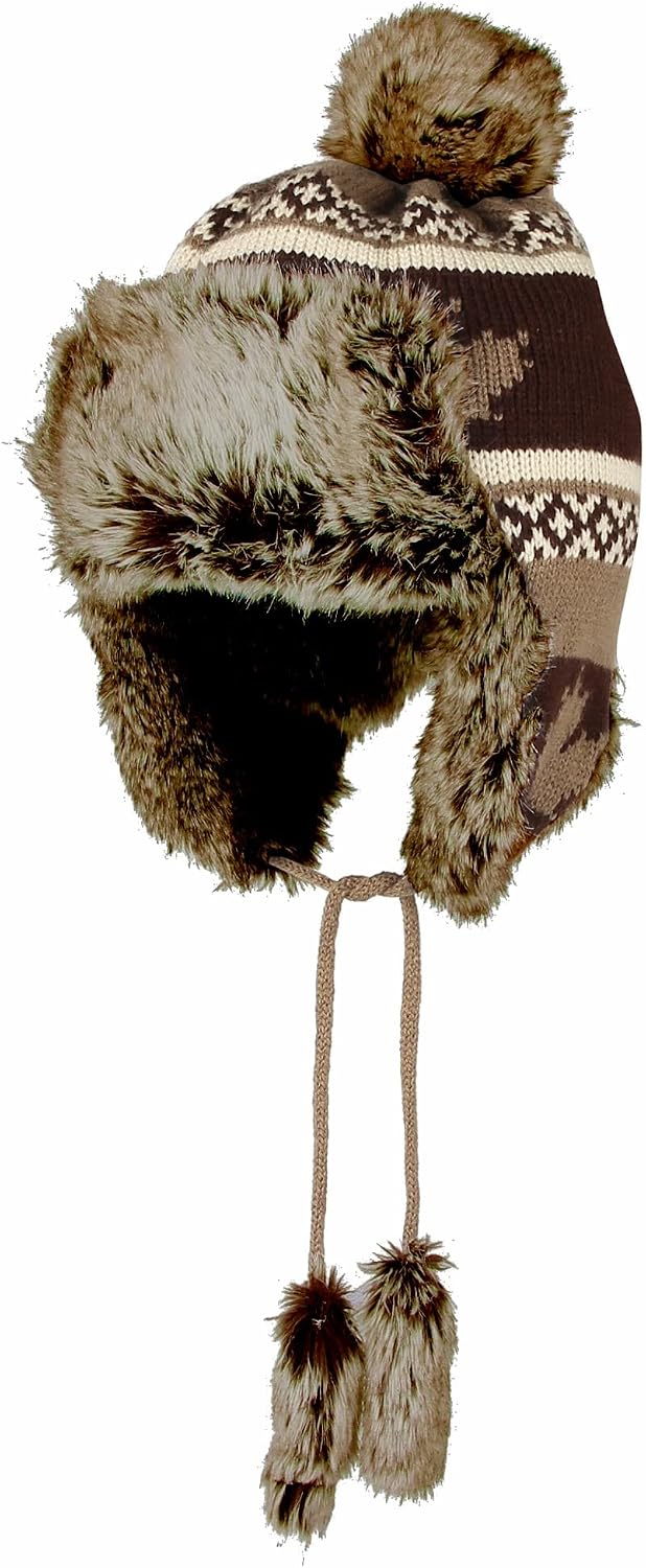 Gorro lana Fair Isle con orejeras