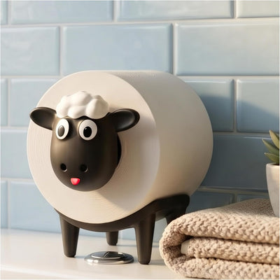 Soporte papel higiénico oveja decorativo almacenamiento