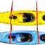 Sistema almacenamiento doble kayaks con correas