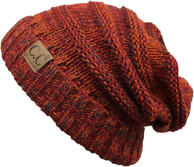 Gorro Oversized Cálido Tipo Skully de Punto Cable