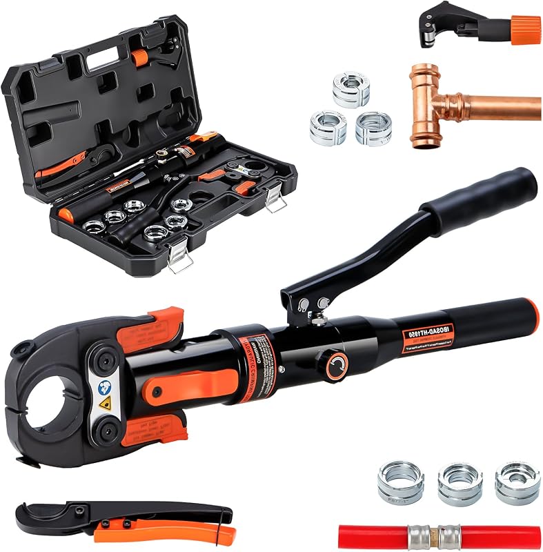Alicates prensa cobre 1/2 3/4 1 y mangas PEX inox