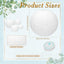 24 Linternas papel blanco 12pulg colgantes decoración