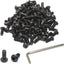 Set 100 tornillos hex M5x12mm acero aleación 12.9 negro