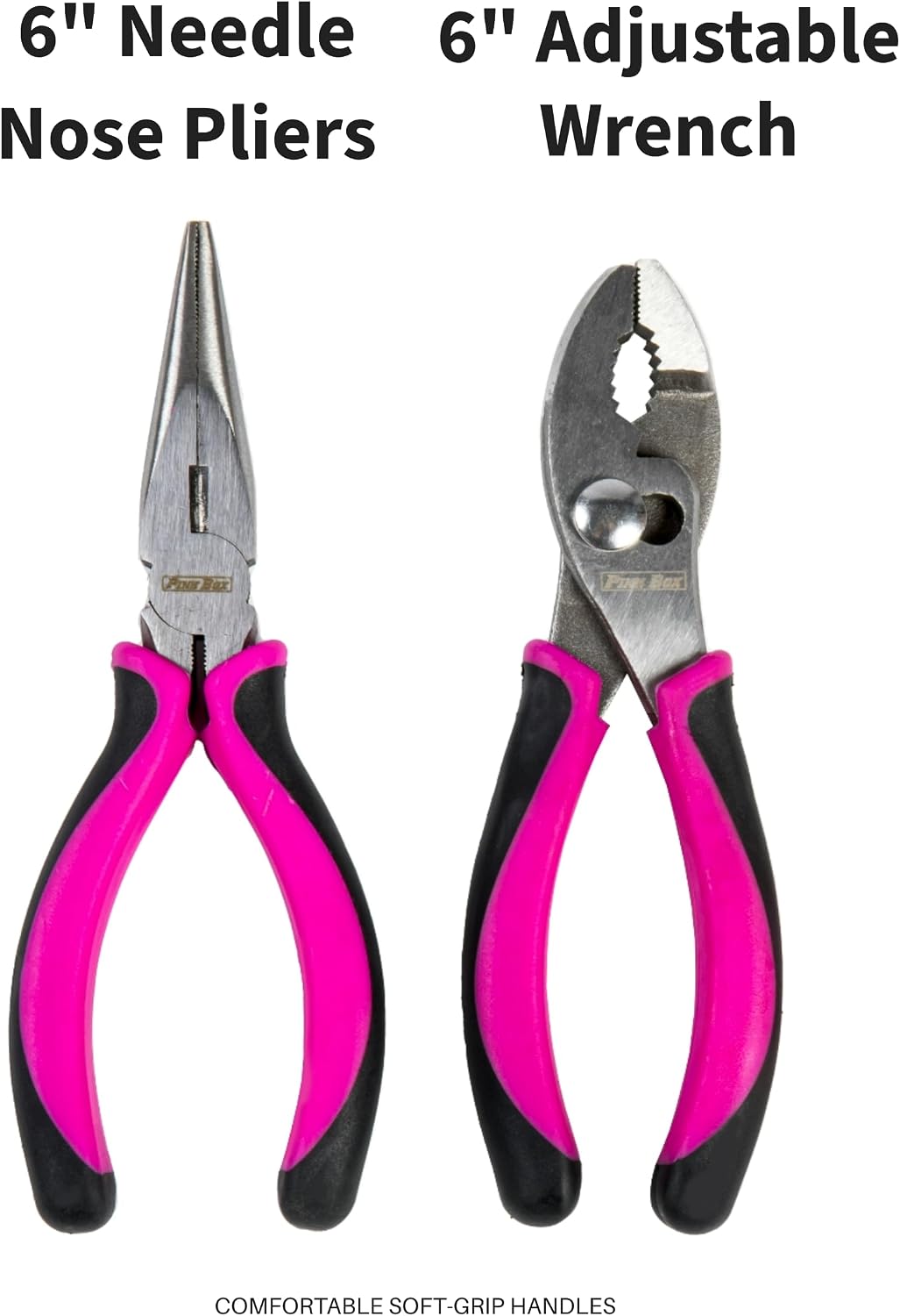 Set 40 Pzas Herramientas Bolsa Color Rosa