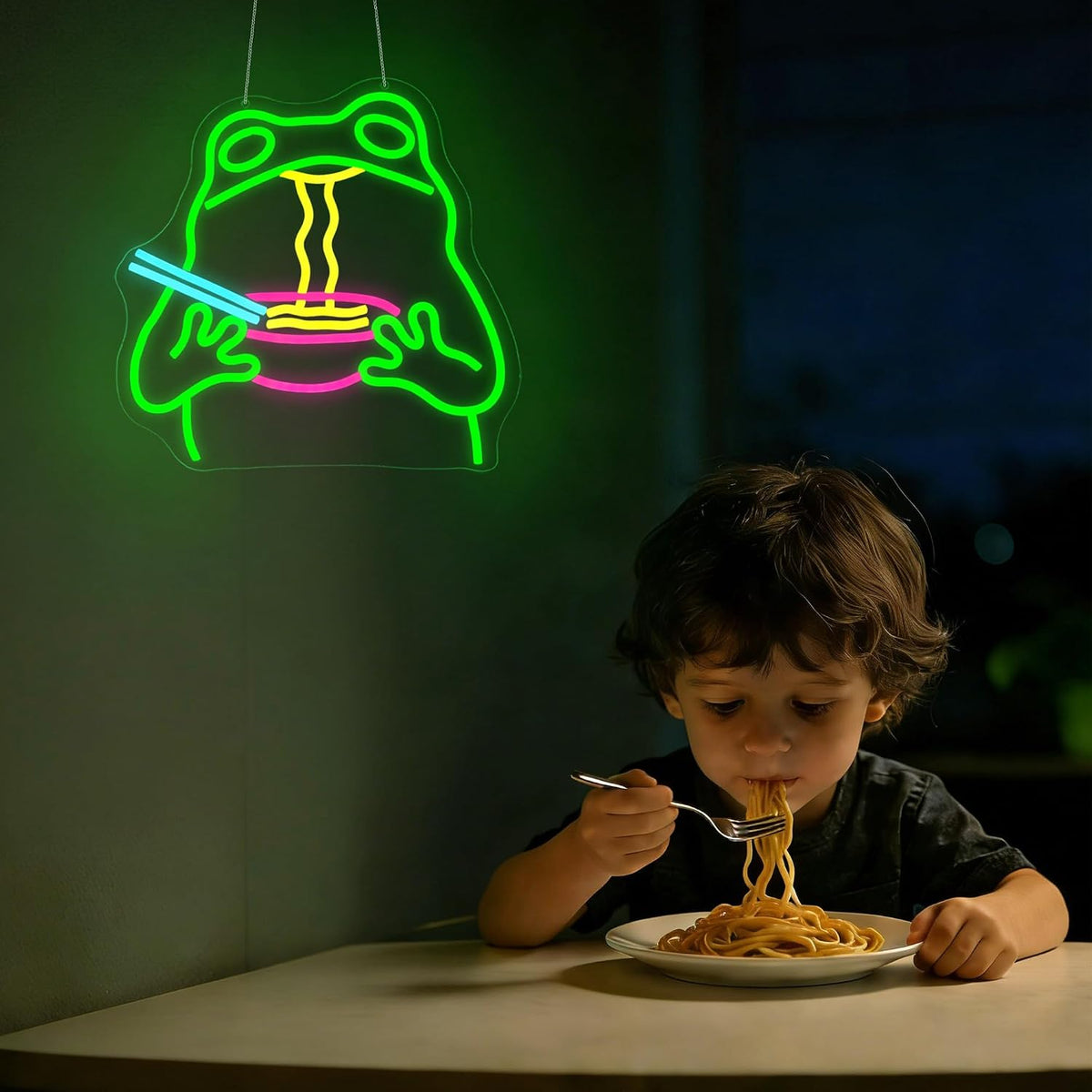Letrero neón rana LED para decoración hogar y fiestas