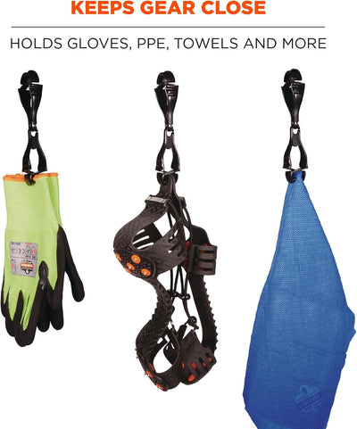 Soporte guantes doble clip color negro 1 unidad