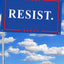 Bandera anti Trump poliéster azul 3x5ft con 4 ojales