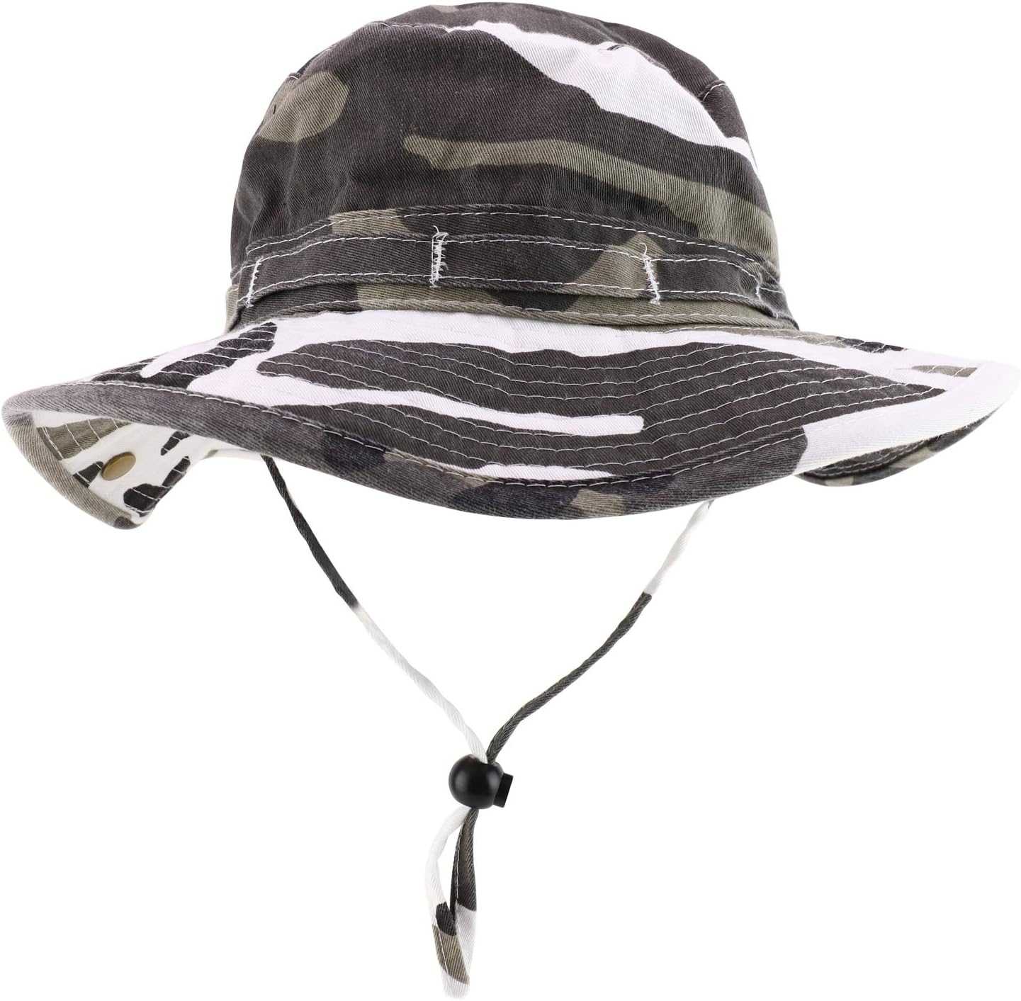 Sombrero caza cordón barbilla sarga camuflaje