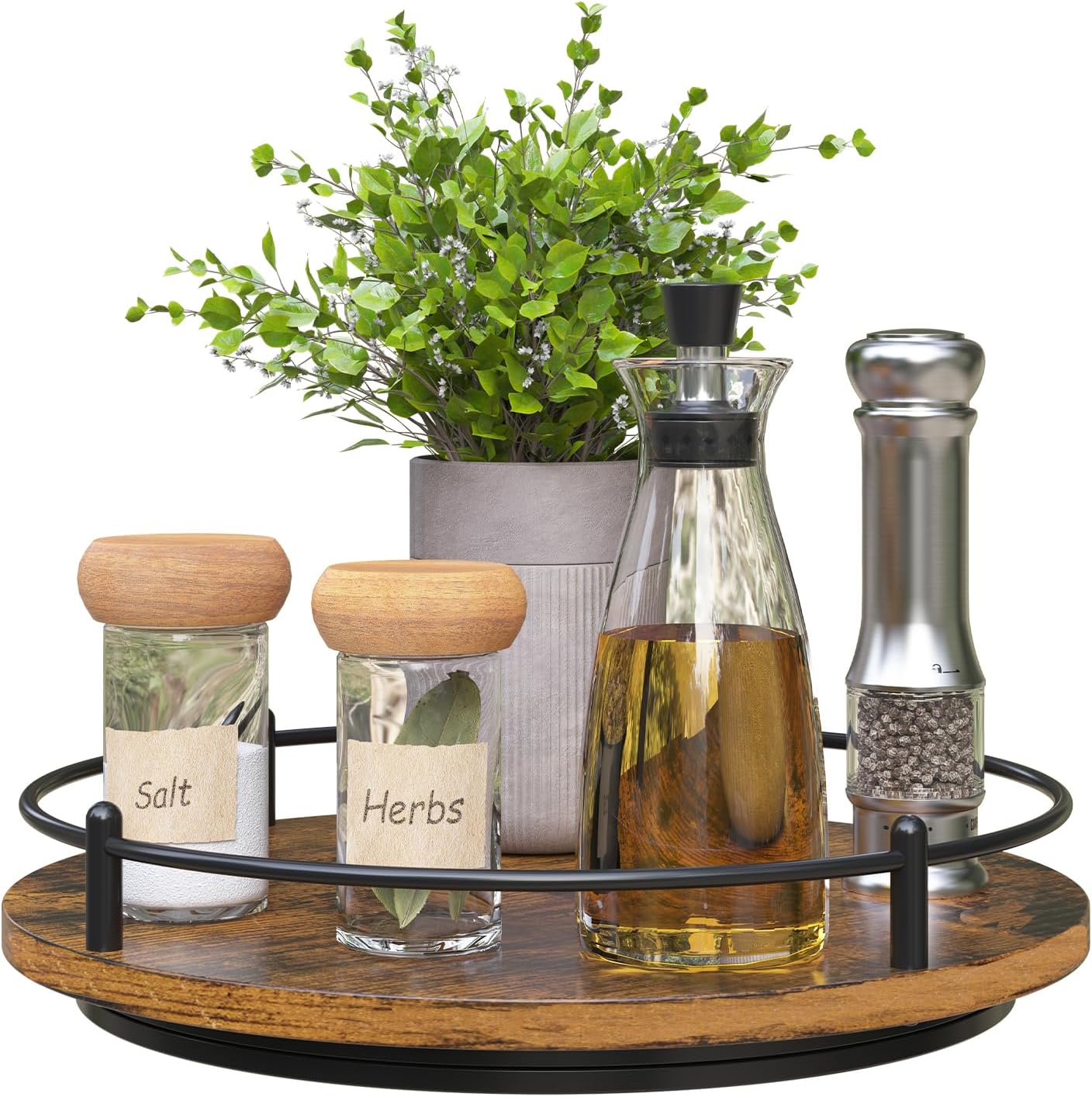 Estante giratorio madera 10" decorativo cocina comedor