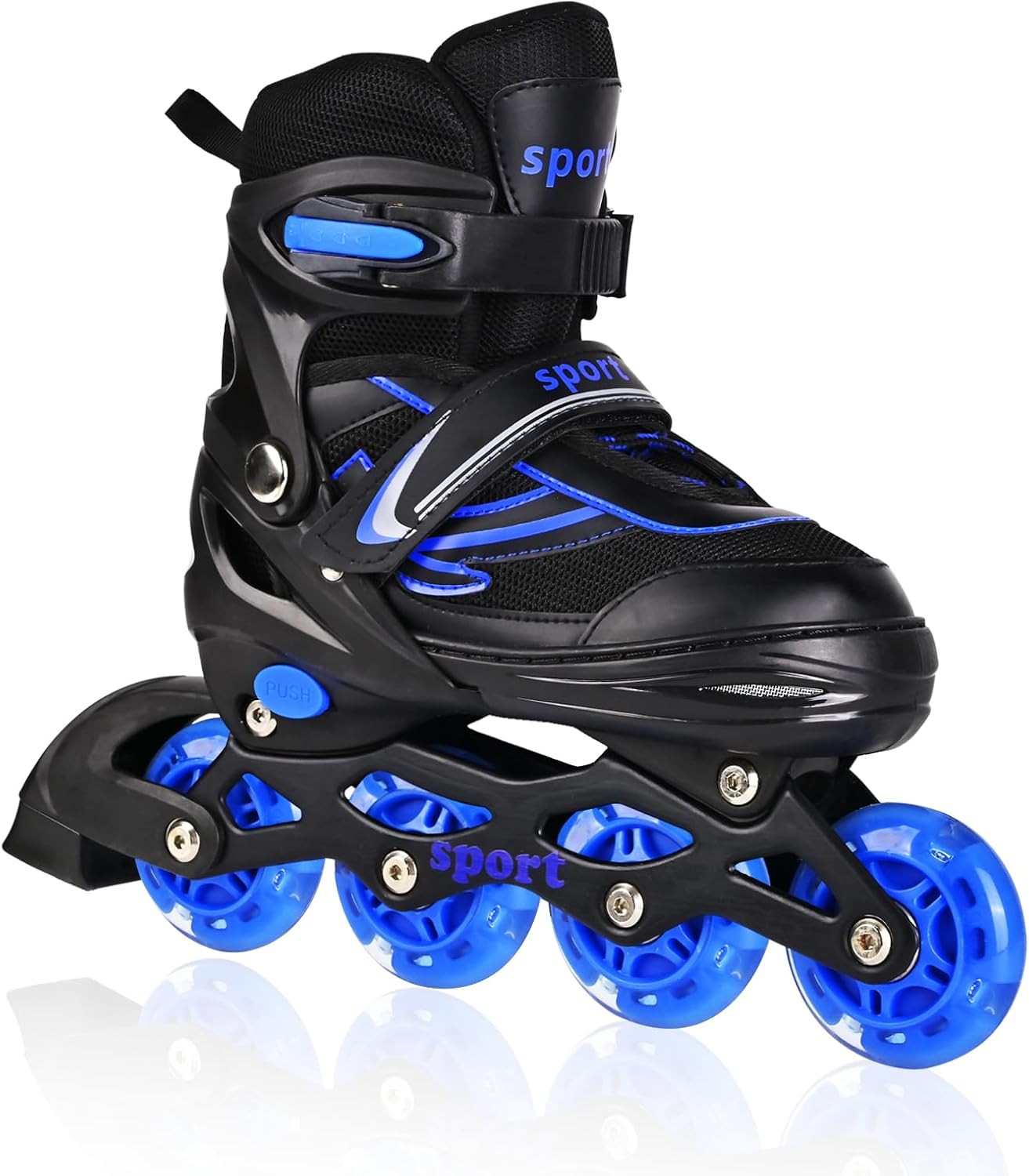 Patines en línea ajustables con ruedas iluminadas para todos