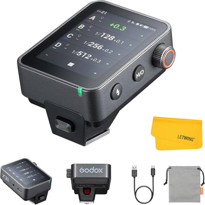 Disparador flash inalámbrico Nikon 2.4G con pantalla táctil
