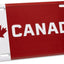 Placa matrícula Canadá metal hoja arce blanco
