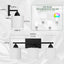 Luminaria baño moderna 3 luces E26 pantalla vidrio blanco