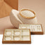 Bandeja organizadora joyería madera cajones blanco