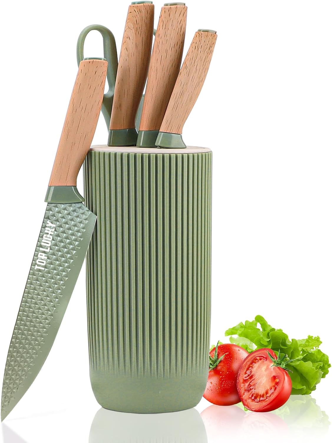 Set 6 Cuchillos Chef Acero Inox Antiadherente