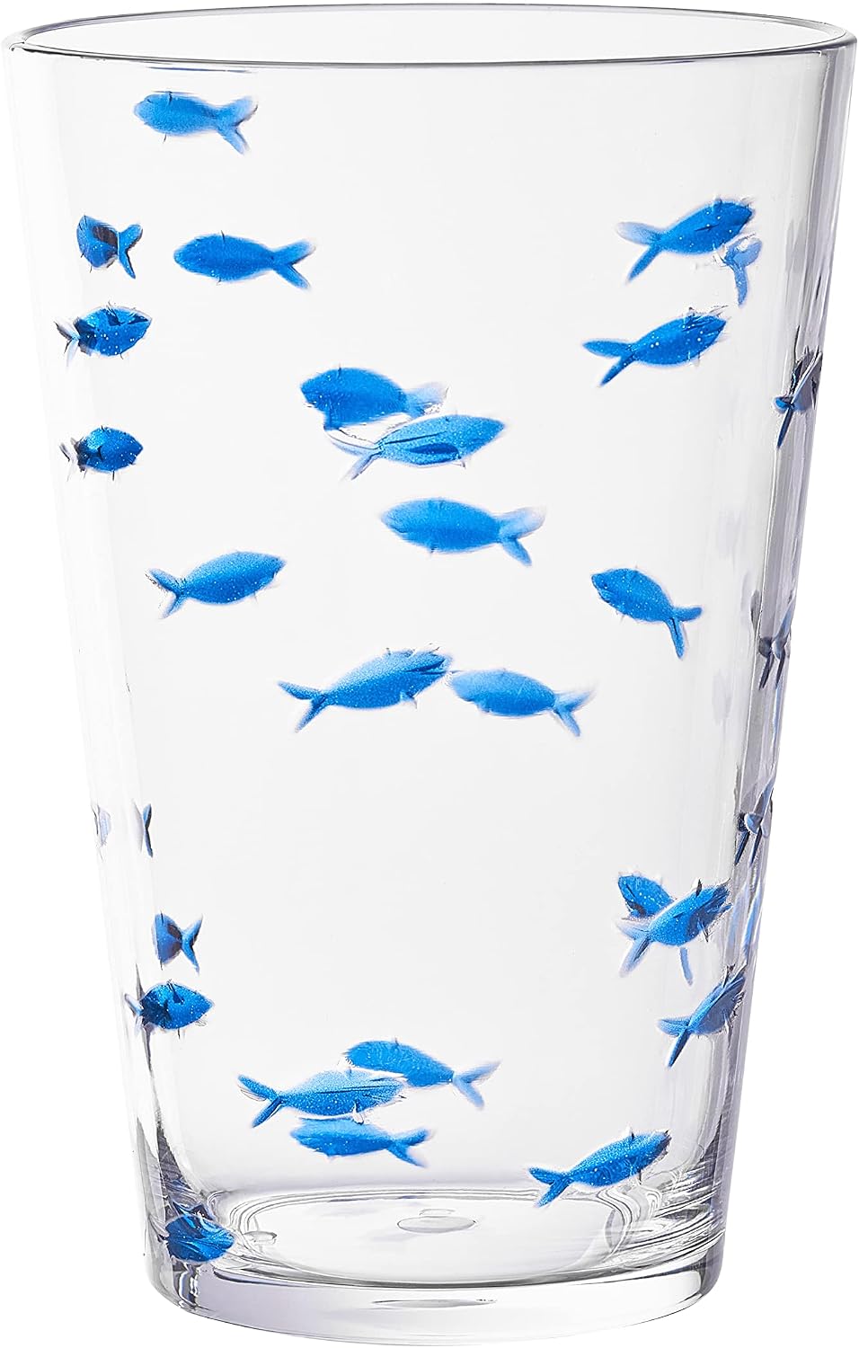 Set 6 Vasos Acrílicos Pesca 19oz Sin BPA Transparentes Azul