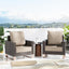 Set 2 Cojines Asiento Olefina Resistente Agua 23x26"