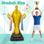 Decoración inflable trofeos oro 7pulg resistente impermeable