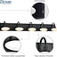 Lámpara tocador LED 5 luces negra mate moderna regulable