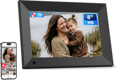 Marco fotos digital Frameo 8pulg pantalla IPS HD WiFi 16GB