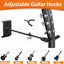 Soporte pared guitarra madera 6 ganchos ajustables 48pulg