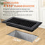 Rejilla suelo 4x10pulg plástico negro pack 8