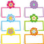 48 Tarjetas Plegables Florales Blanco 3.9x1.9pulg
