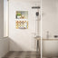 Nicho ducha aluminio con luz LED 12x18