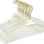 Perchas plástico transparente antideslizantes 20pzas bodas