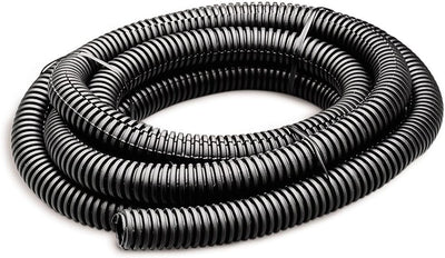 Tubo flexible dividido 1pulg x5ft telar alambre corrugado negro
