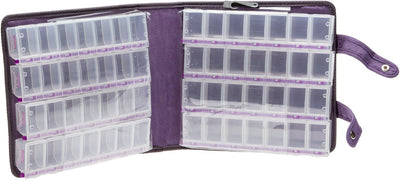 Caja organizadora grande con cerradura púrpura