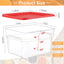 8 Set Recipientes Cuadrados Almacenamiento Alimentos Tapas