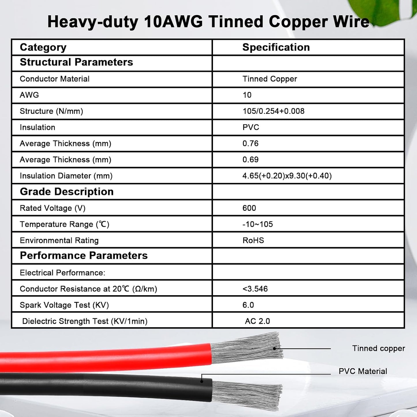 Cable conector solar XT60 15pies 10AWG 600V