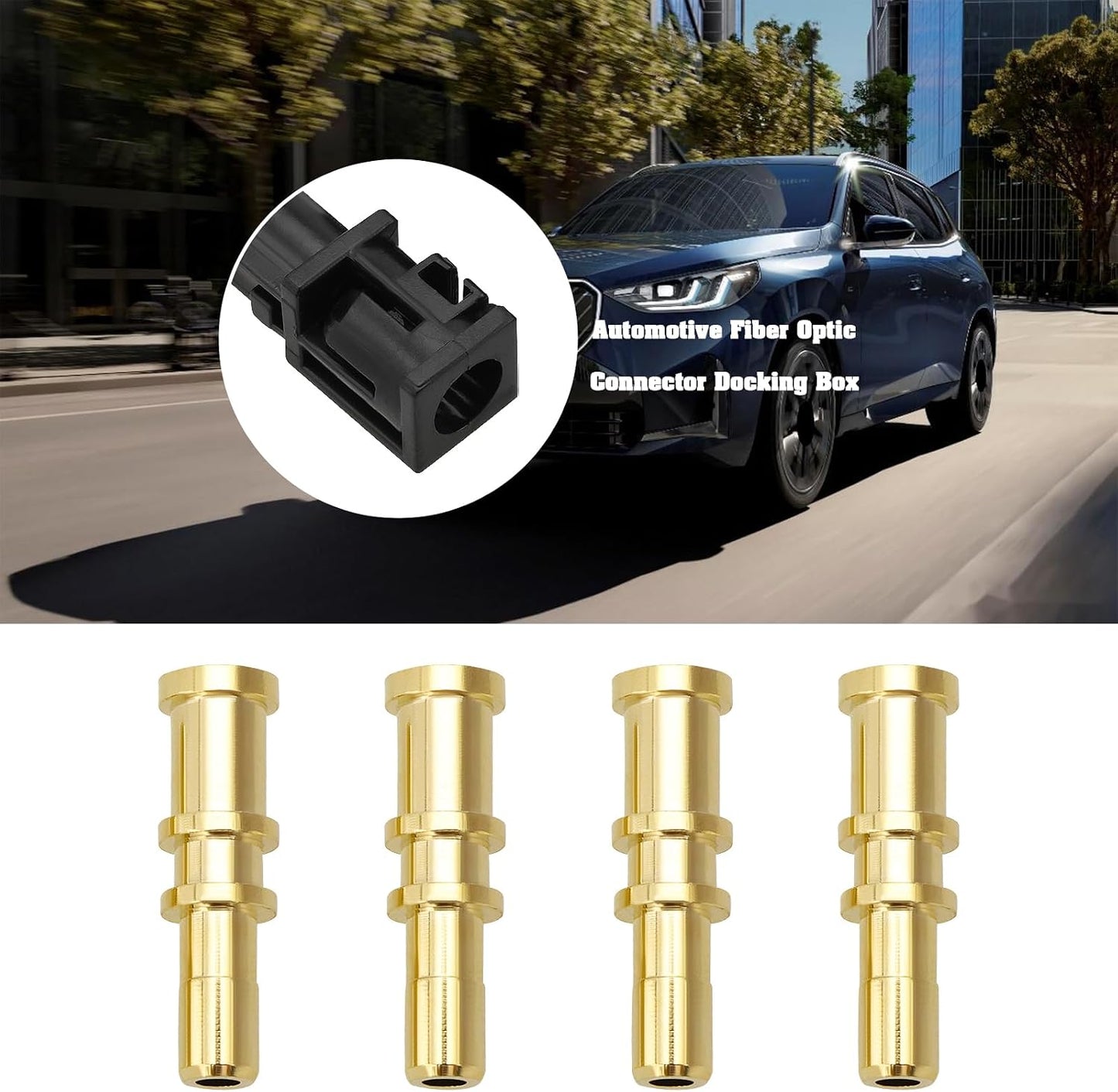 2 Set Cable Fibra Óptica Reparación BMW Audi Negro