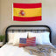 Bandera España 3x5ft poliéster ojales latón
