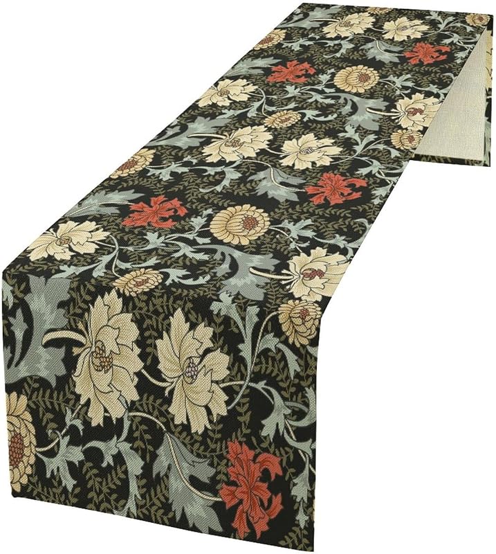 Camino de mesa floral bohemio vintage 13x70