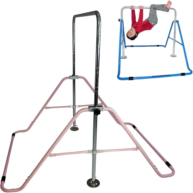 Gimnasio horizontal colgante barra mono patio interior rosa