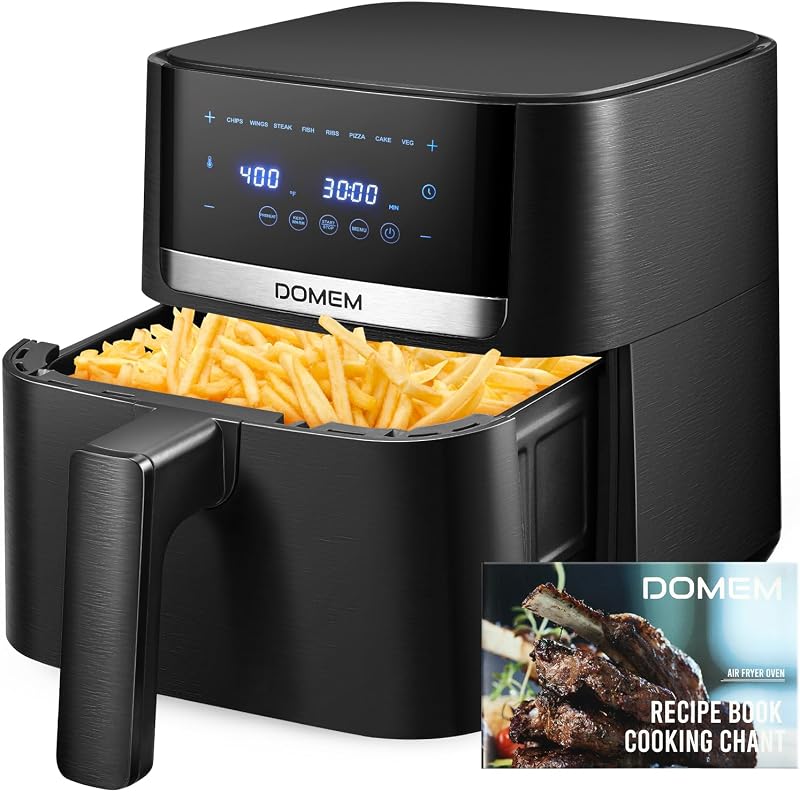Freidora aire 4.2qt 8en1 cesta antiadherente saludable