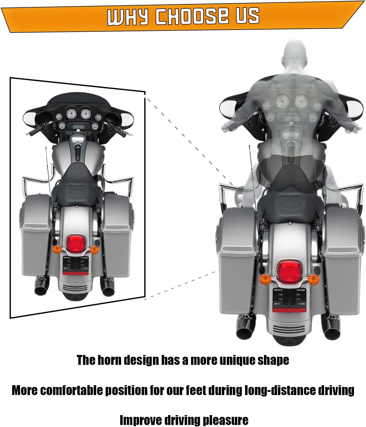 Barra choque Harley Davidson Touring Road Glide 09-25