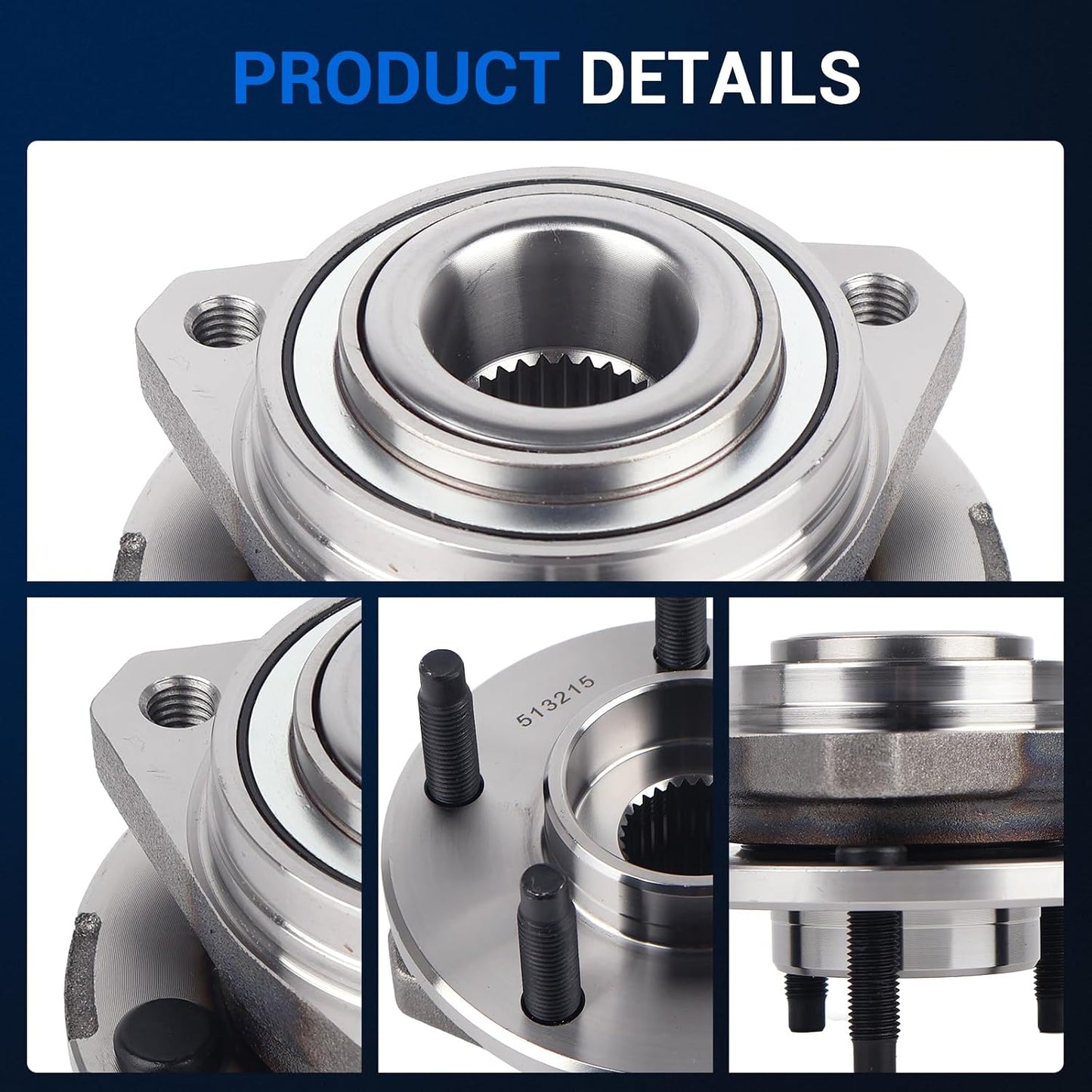 Par rodamientos cubo rueda delantera Chevy Malibu 04-07